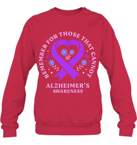 Remember For Those That Cannot Alzheimer s Awareness Ribbon T Shirt