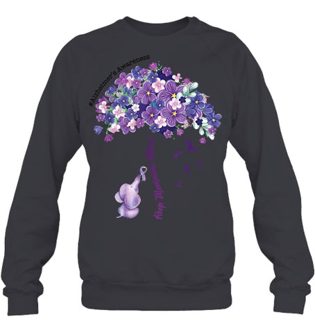 Image of Keep Memories Alive Purple Elephant Alzheimer's Awareness