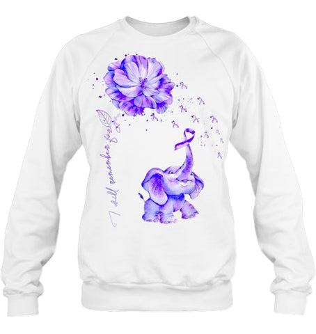 Image of I ll Remember For You Purple Elephant Alzheimer's Awareness