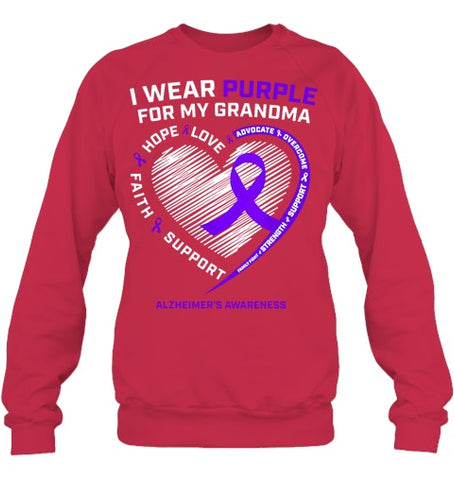 Image of Purple Alzheimers Awareness Products grandma Gifts Men Women