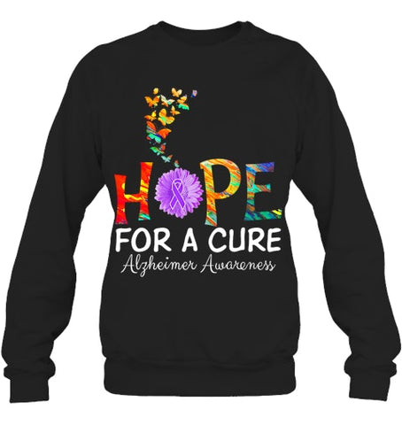 Image of Alzheimer s awareness shirt Hope for a Cure classic Gift T Shirt