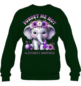 Forget Me Not Alzheimer's Awareness Purple Elephant Flowers