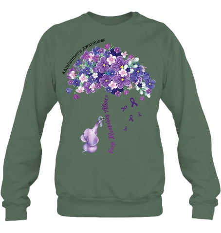 Image of Keep Memories Alive Purple Elephant Alzheimer's Awareness