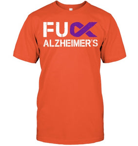 Fuck FU Alzheimer s Awareness Month Purple Ribbon Fighter T Shirt