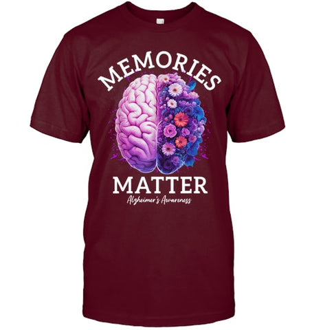 Image of Alzheimer's Awareness Memories Matter Brain Flowers