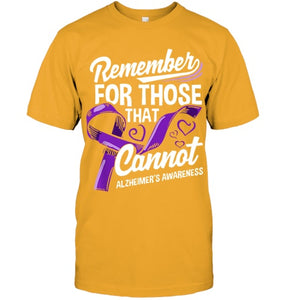 Alzheimers Awareness Purple Ribbon Supporter Alzheimers T Shirt