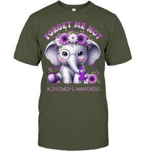 Forget Me Not Alzheimer's Awareness Purple Elephant Flowers