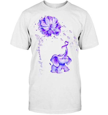 Image of I ll Remember For You Purple Elephant Alzheimer's Awareness