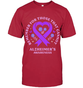 Remember For Those That Cannot Alzheimer s Awareness Ribbon T Shirt