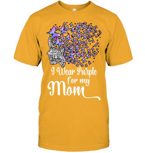 I Wear Purple For My Mom Alzheimers T Shirt