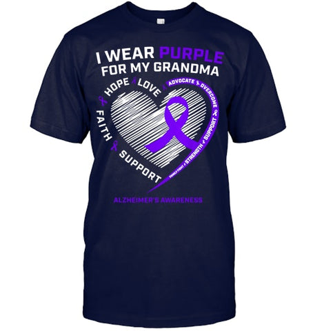 Image of Purple Alzheimers Awareness Products grandma Gifts Men Women