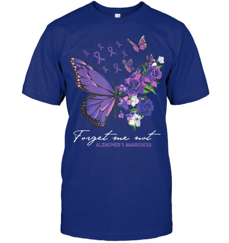 Image of Forget me not Dementia Alzheimer Awareness Butterfly Flower