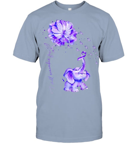 Image of I ll Remember For You Purple Elephant Alzheimer's Awareness