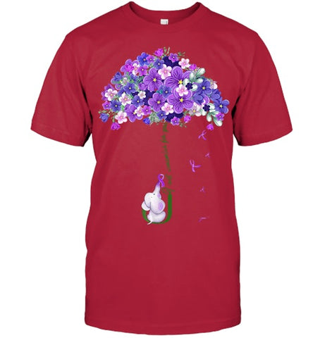 Image of Alzheimer Awareness Cute Elephant I Will Remember For You T Shirt