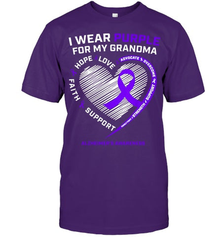 Image of Purple Alzheimers Awareness Products grandma Gifts Men Women