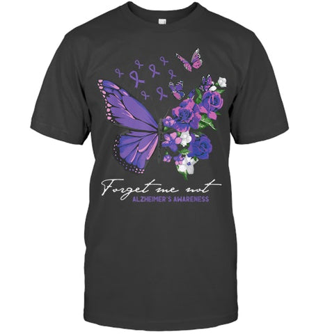 Image of Forget me not Dementia Alzheimer Awareness Butterfly Flower