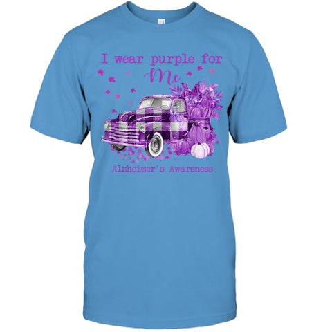 Image of I Wear Purple Pumpkin Truck For Me Alzheimer's Awareness