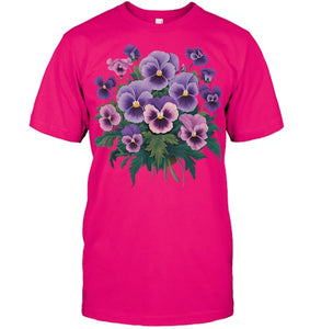 Purple Floral Pansy Dementia Alzheimer's Awareness