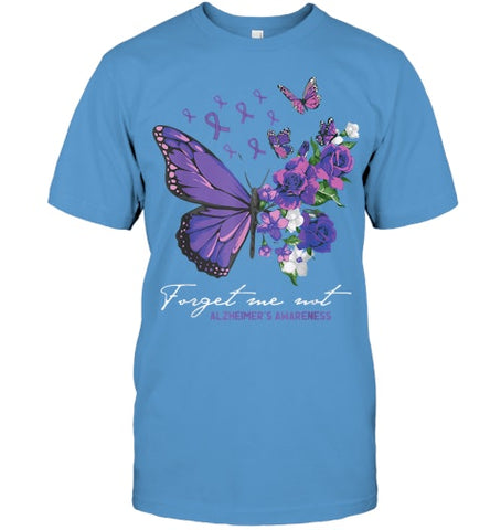 Image of Forget me not Dementia Alzheimer Awareness Butterfly Flower