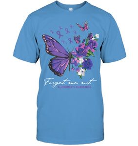 Forget me not Dementia Alzheimer Awareness Butterfly Flower