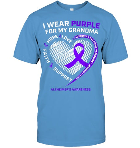 Image of Purple Alzheimers Awareness Products grandma Gifts Men Women