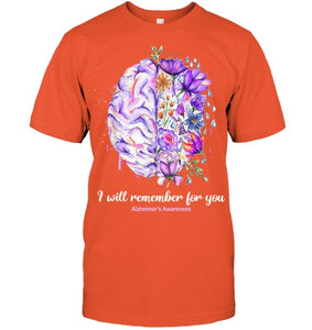 I Will Remember For You Brain Alzheimer's Awareness