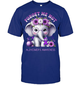 Forget Me Not Alzheimer's Awareness Purple Elephant Flowers