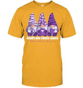 Alzheimer s Disease Awareness Month Purple Ribbon Gnomies T Shirt