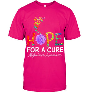 Alzheimer s awareness shirt Hope for a Cure classic Gift T Shirt