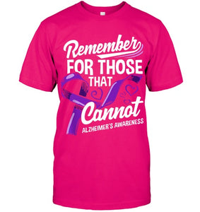 Alzheimers Awareness Purple Ribbon Supporter Alzheimers T Shirt