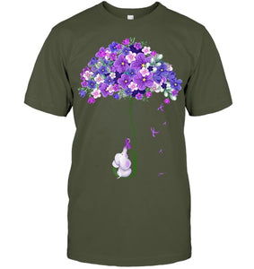 Alzheimer Awareness Cute Elephant I Will Remember For You T Shirt