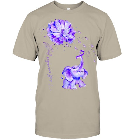 Image of I ll Remember For You Purple Elephant Alzheimer's Awareness