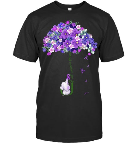 Image of Alzheimer Awareness Cute Elephant I Will Remember For You T Shirt