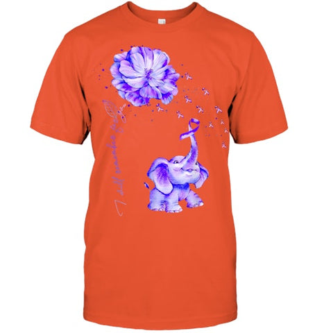 Image of I ll Remember For You Purple Elephant Alzheimer s Awareness T Shirt