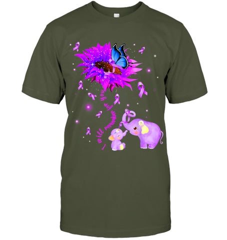 Image of I Will Remember For You Elephant Flower Alzheimers Awareness T Shirt