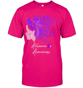 Alzheimer s Awareness Shirt Alzheimers Purple Butterflies T Shirt