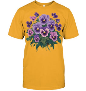 Purple Floral Pansy Dementia Alzheimer's Awareness