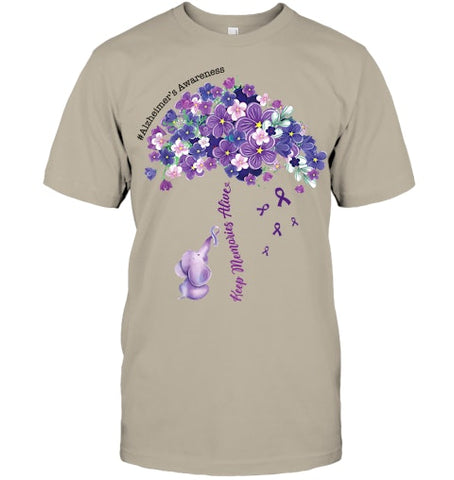 Image of Keep Memories Alive Purple Elephant Alzheimer's Awareness