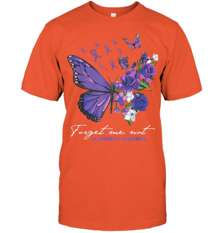 Image of Forget me not Dementia Alzheimer Awareness Butterfly Flower