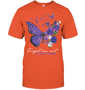 Forget me not Dementia Alzheimer Awareness Butterfly Flower