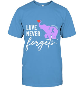 End Alzheimers Shirt Love Never Forgets Alzheimers Awareness T Shirt