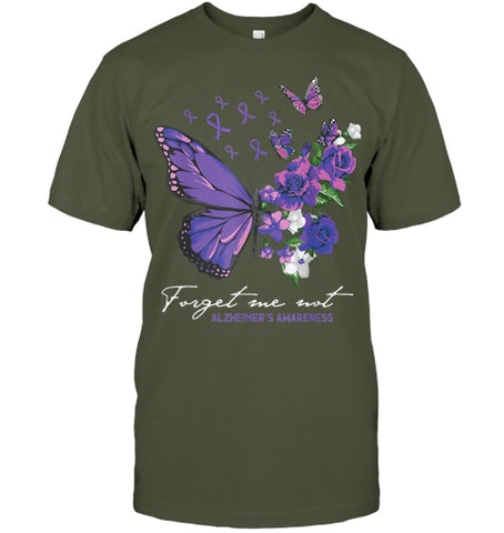 Image of Forget me not Dementia Alzheimer Awareness Butterfly Flower