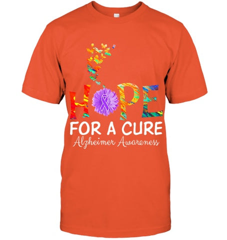 Image of Alzheimer s awareness shirt Hope for a Cure classic Gift T Shirt