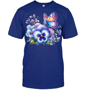 alzheimer Viola floral pansy dementi alzheimer s awareness T Shirt