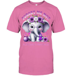 Forget Me Not Alzheimer's Awareness Purple Elephant Flowers