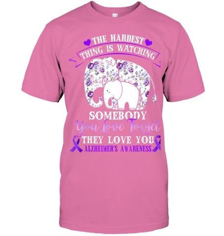 Image of Alzheimer Purple Floral Pansy Dementia Alzheimer s Awareness T Shirt (1)