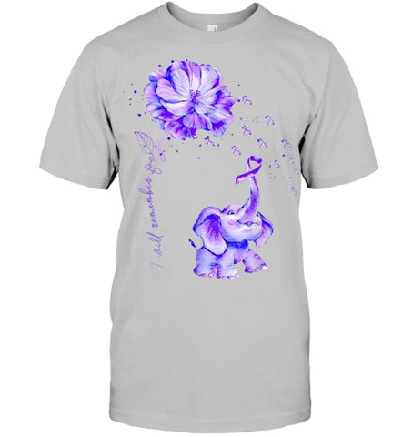 Image of I ll Remember For You Purple Elephant Alzheimer's Awareness