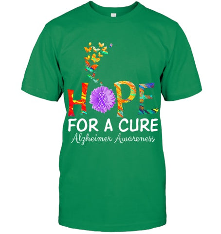 Image of Alzheimer s awareness shirt Hope for a Cure classic Gift T Shirt