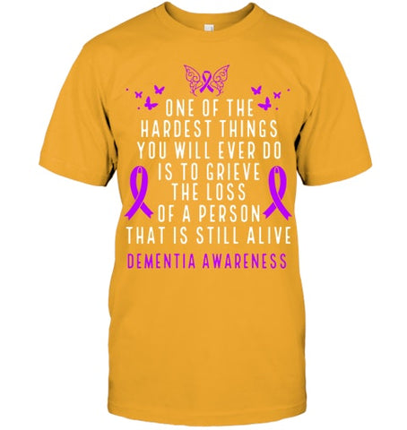 Image of Dementia Awareness Month Butterfly Warrior Alzheimers T Shirt