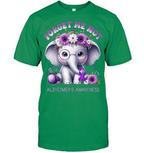 Forget Me Not Alzheimer's Awareness Purple Elephant Flowers